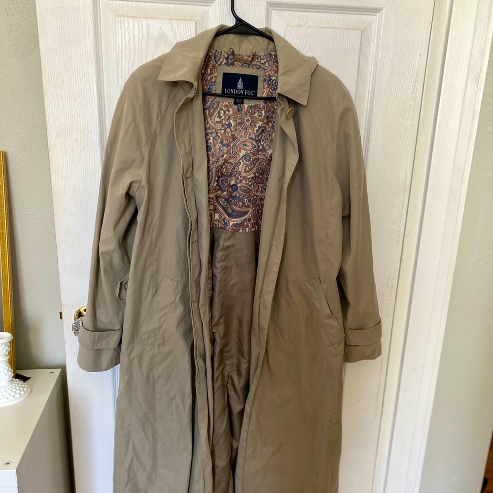London Fog trench raincoat